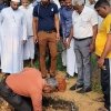 Laying foundation stone for Sewa Piyasa
